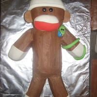 Sock Monkey Just wanted to share my 14 yr old daughters school project. She had to do a art project for English representing a character in her book....