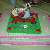 Princess Jaylah's Birthday Cake!!!!!!! Cake was for my neice's 4th Birthday she wanted a princess and the frog theme. Simple sheet cake with butterceam frosting. Princess...