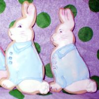 Story Book Bunny I made them in different outfits to match a book for Easter for my grandkids to take to preschool. Had to ship them off, made 130 total.....