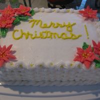 Merry Christmas! Buttercream and royal poinsettias made for a family get-together last Christmas.