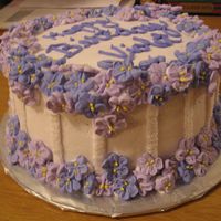 Violets This cake has 250 royal violets and lots of buttercream!