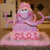 Octopus Birthday Made this all day today... It matches the birthday girl's dress ( an adorably oilily dress). All MMF w/ some buttercream piping and...