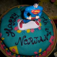 Superman Cake My son loves superman. He fancies himself as the next superhero. What a thought!