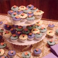 Pastel Cupcakes I did these for my Aunt-in-Laws 40th Birthday Bash. The party was a Victorian Tea setting (most of the decor from her house!) I had 3...