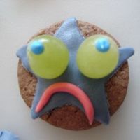 Grape Eyes haha my friend got creative and decided to use the grapes we were eating to decorate