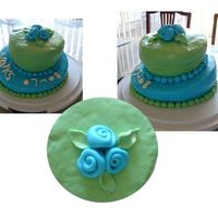 Lumpy Whimsy 2 Tier Valks Cake lots of experimentation on this one! fondant definitely isn't my best medium, i can't get it smooth. especially the top cake is...