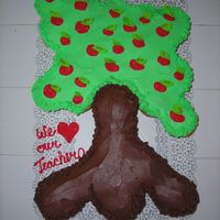 Teacher Appreciation Day Got this idea from CC Member. It is BC icing and cupcakes. The leaves are the are cut from foam.