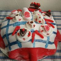 Tea Party all made of sugarpaste for my aunts birthday