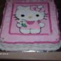Kitty Vanilla cake with buttercream. Made for a friend of mine daughter birthday.Her daughter was happy.