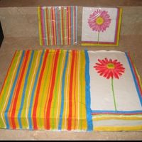 Daisy And Stripes 2/3 White and 1/3 chocolate with BC to match napkins