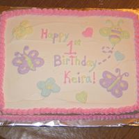 1St Birthday I made this cake for my niece's 1st birthday. My sister said she just wanted something with the same colors as the invitation. I...