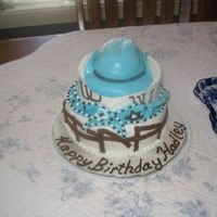 Cowgirl Cake I tried to copy a beautiful cake that another member uploaded. It didn't come out anywhere close to hers, but since I am VERY new at...