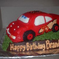 Lightning Mcqueen used the car mold and made adjustments to the shape