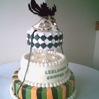 Mardi Gras For Prom This cake is covered in mmf. I love this stuff! Everyone loved the flavor. I did not have time to make the mask out of mmf because it takes...