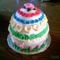 Easter Egg this egg cake is done in BC