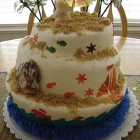 Whimsical Hawaiian This is my first attempt on a whimsical cake, with fruit rolls ups and couple of chocolate sea shells, this was sooo fun to make! This is a...