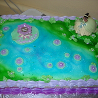 Princess And The Frog First time cake for a birthday girl.