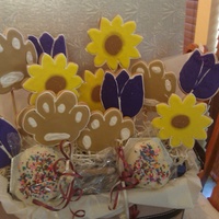 Sunflower Cookies this was a thank you basket sent to a animal vets office