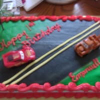 Cars Cake a birthday cake for a lil boy