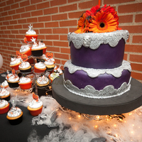 Halloween 31St Birthday I made this cake for a lady turning 32, she was having a halloween party, but we decided to go a more stilish way. I called it the creepy...