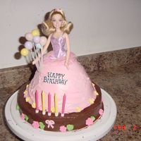 Barbie Doll my first doll cake