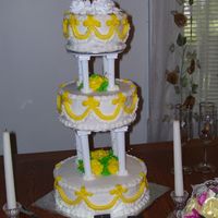 My Wedding Cake White Almond cake with strawberry tort and butter cream frosting This was one of my best cakes for the best day of my life. The topper is...