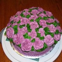 Top View Of Wedding Shower Cake 