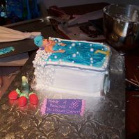 Bathtub Cake I found this picture on cc. I needed an idea for a friend that was turning 65 and thought this was great. I thought I'd give it a try...