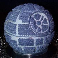 Death Star Cake I made this cake for my boyfriend for our pre-episode III Star Wars watching marathon. Made of strawberry cake and buttercream icing and...