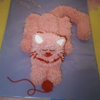 Pink Kitty Pink Kitty cat birthday cake