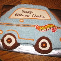 Hot Wheels This is a Hot Wheels cake for a boy's 3rd birthday.