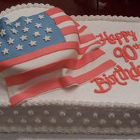 Flag B-Day Cake I got ideas for this cake from several beautiful pics on CC.