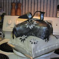 Pillow Cake With Shoe View 2 Another view. I should have taken the pic on the table, not on the stove... Duh...