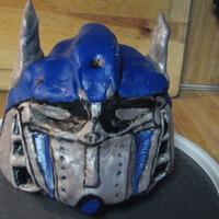 Optimus Prime My son loves transformers so for his 9th birthday he wanted Optimus Prime...of course not in truck form...that would have been easier...LOL...