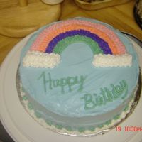 My Very 1St Cake This is my very first cake I have made. This was from the Wilton Class.