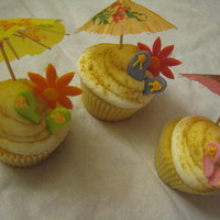 Big Sister Party A friend orderded cupcakes for her daughter's "big sister party" before baby sister arrives. Made flip flops from butterfly...