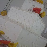 Ashten 6 x 10 x 14 sour cream chocolate with raspberry filling.