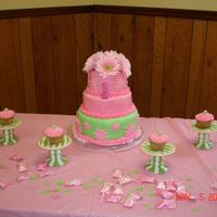 My First Fondant And 3 Layer Stacked Cake!!!! I am proud of this cake. It was my first time making a layered cake with fondant! Actually, this is my first 3 layer cake! It is...