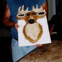 Deer This guy is my very first sculpted cake. (Its only the 3rd cake I have ever decorated other than slapping some frosting on a sheet cake!......