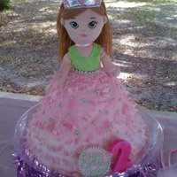 Doll Cake I used a 12, 10, 9 and 7 inch cake to make the skirt. I made ying yang shaped pieces with one side garrett frilled, for the skirt over 2...
