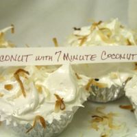 Seven Minute Frosting On Coconut Cup Cakes 