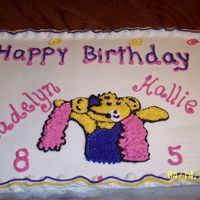 Build-A Bear Cake All buttercream. I got this idea from CC-Cakery. Thank You for your inspiration.