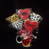Wild Thing Bouquet NFS cookies for a fun twist on valentine's day