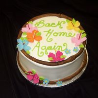 Tropical Housewarming To celebrate a welcome home; iced in buttercream with fondant accents