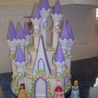 Princess Castle My daughters 4th birthday cake. I used the Wilton castle kit and it was a lot more work than I expected. Seeing the look on my daughters...