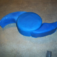 Here Comes Hurricane Ike! I did this cake, or I was DOING this cake when Hurricane Ike came through Houston in 2008. The power went out so I couldn't finish it...