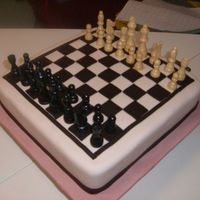 Chris's Chessboard Groom's Cake This is my first official Groom's cake for a very good friend who is a genius at chess so I told him I would love to make him one for...