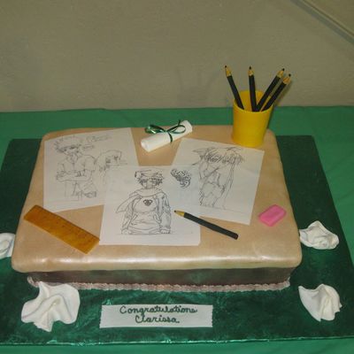 Graduation Cake For An Artist