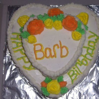 Birthday Heart 2 Layer Cake (View 1)