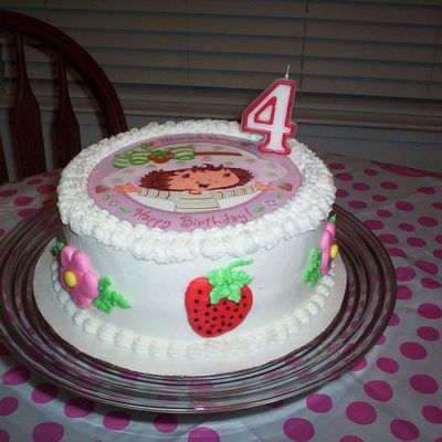 Strawberry Shortcake Birthday Cake